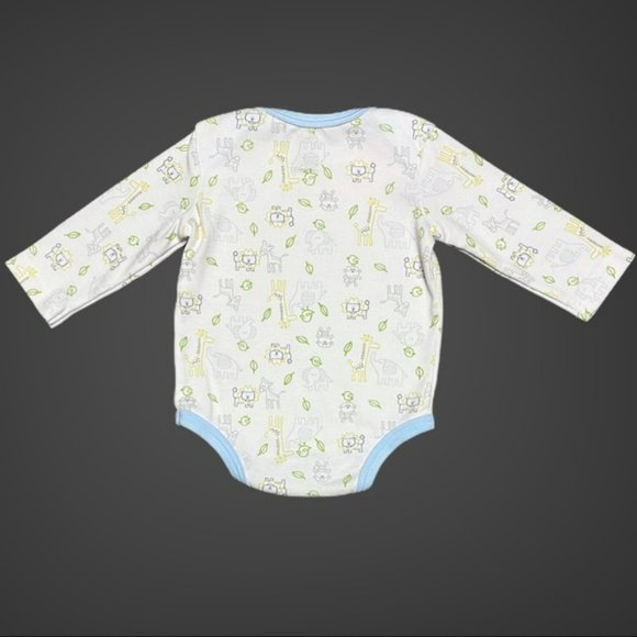 Kidgets Safari Long-Sleeve Onesie 2 pack & Gerber Hat - Picture 3 of 16